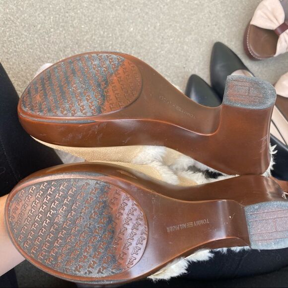 Tommy Hilfiger Y2K Winter Boot Fuzzy Chunky Heels - Picture 7 of 7